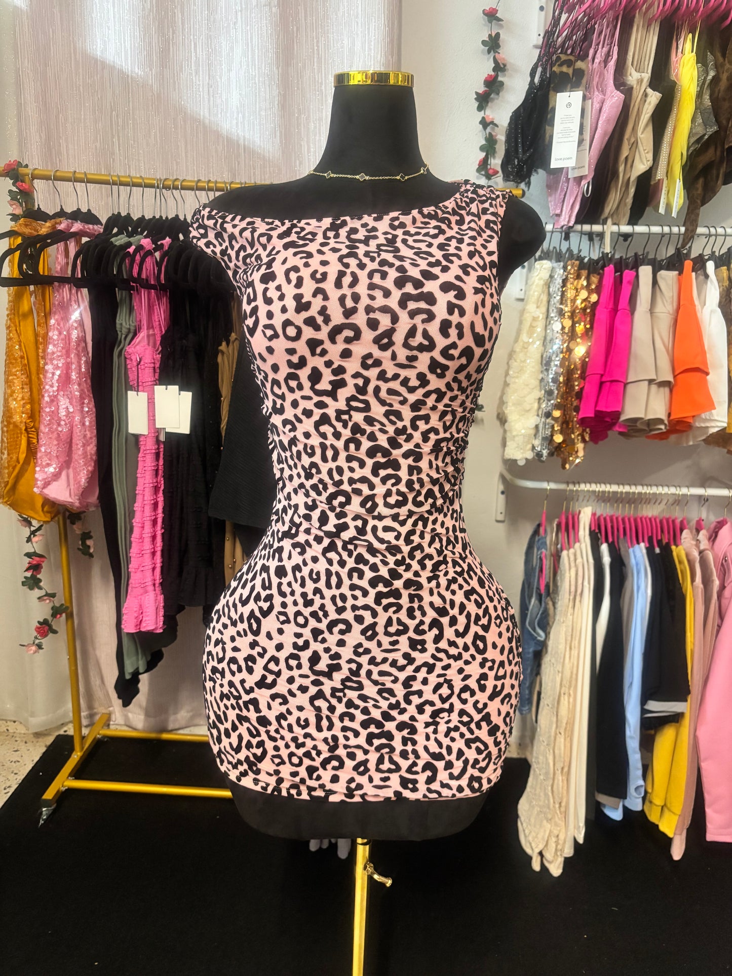 Leopardo Pink Dress š