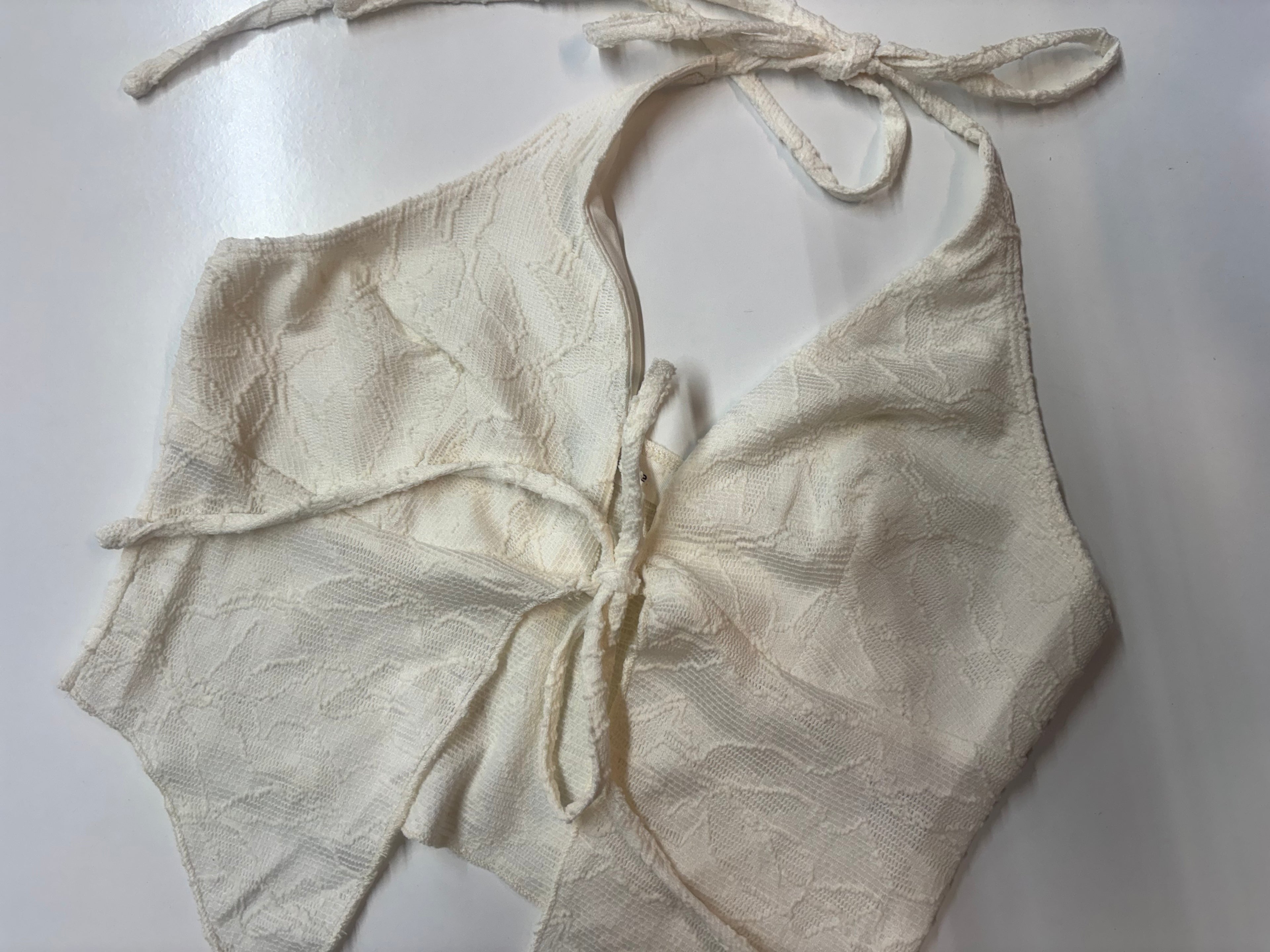 Ivory halter top