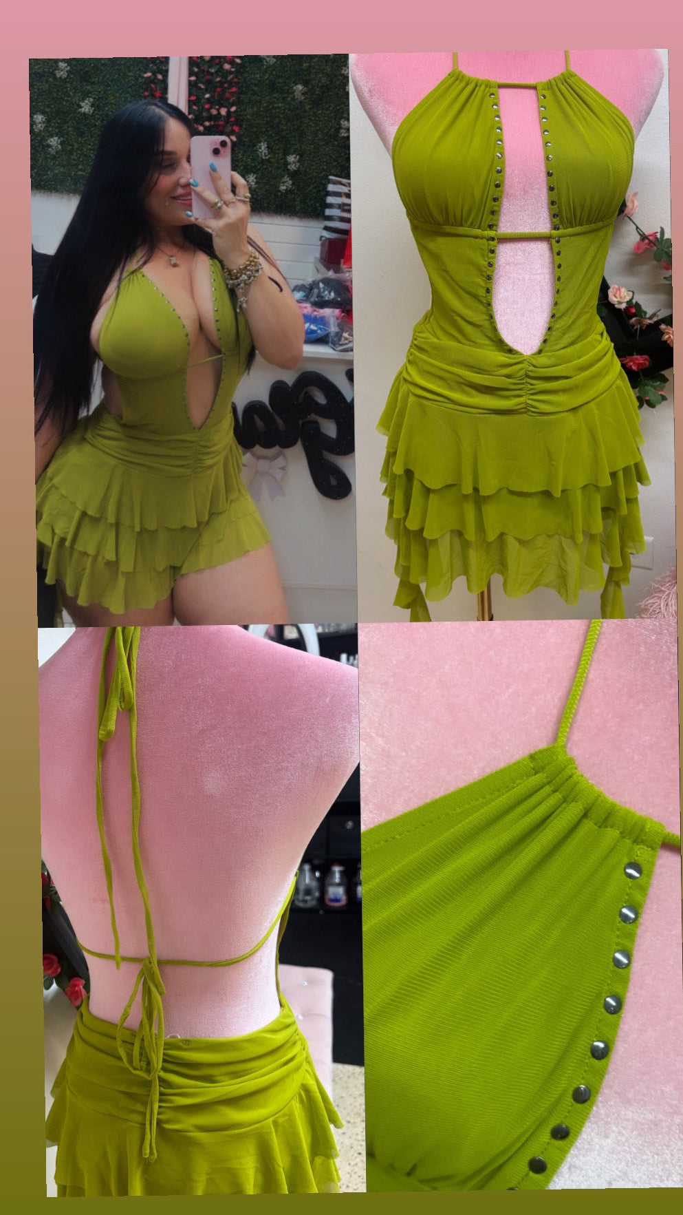 Green 🍏 Sexy Dress
