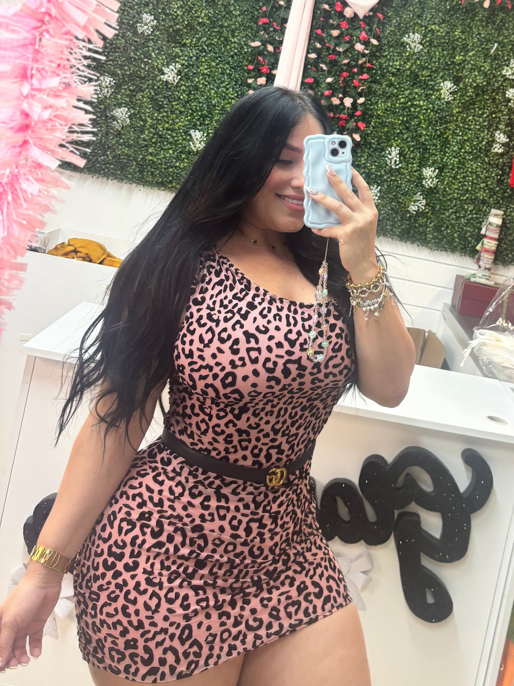 Leopardo Pink Dress 🎀