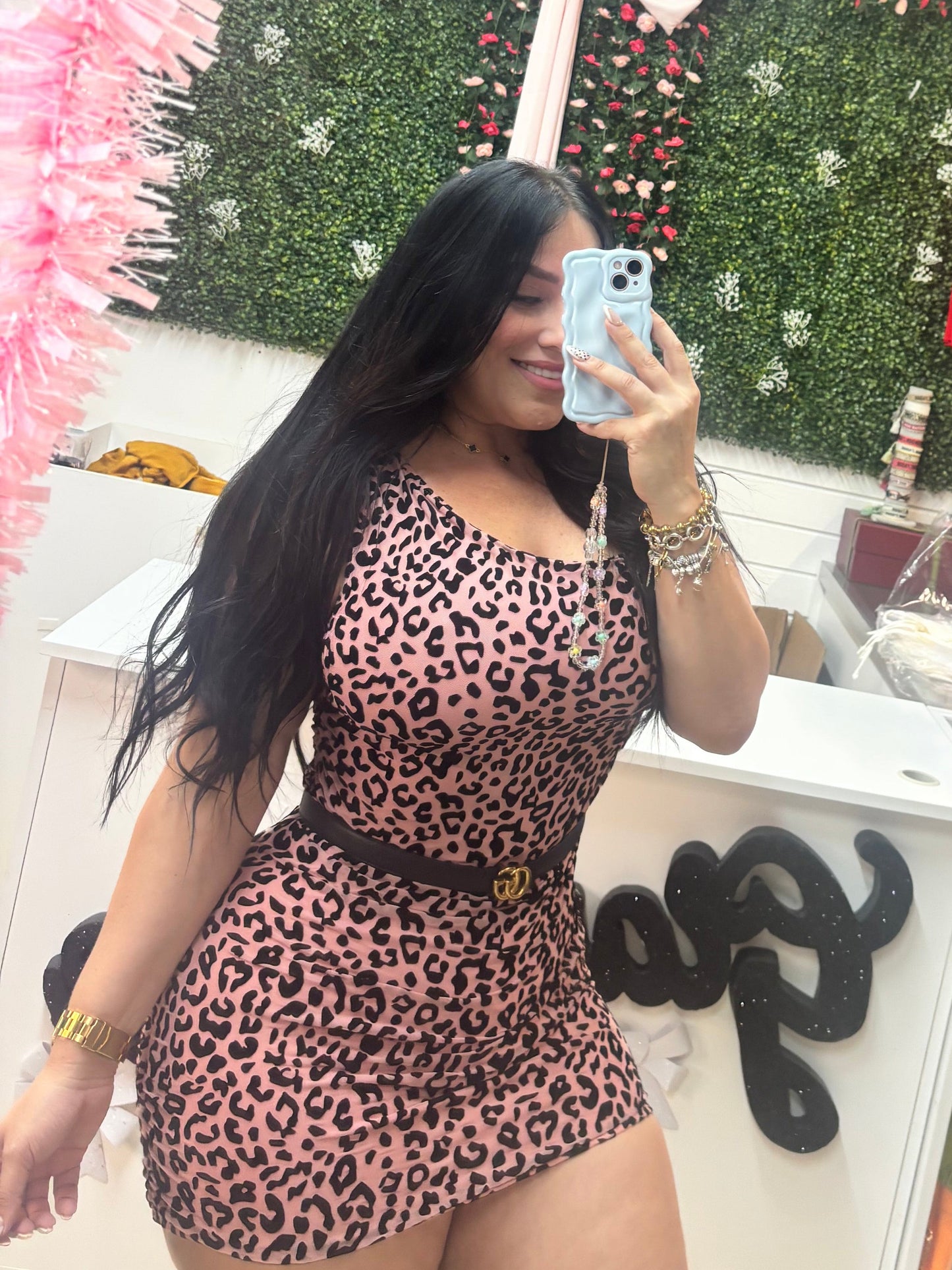 Leopardo Pink Dress 🎀