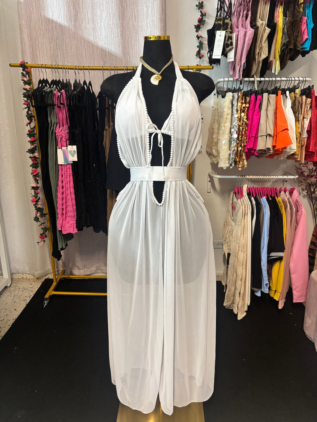 White Coverup Dress 🤍