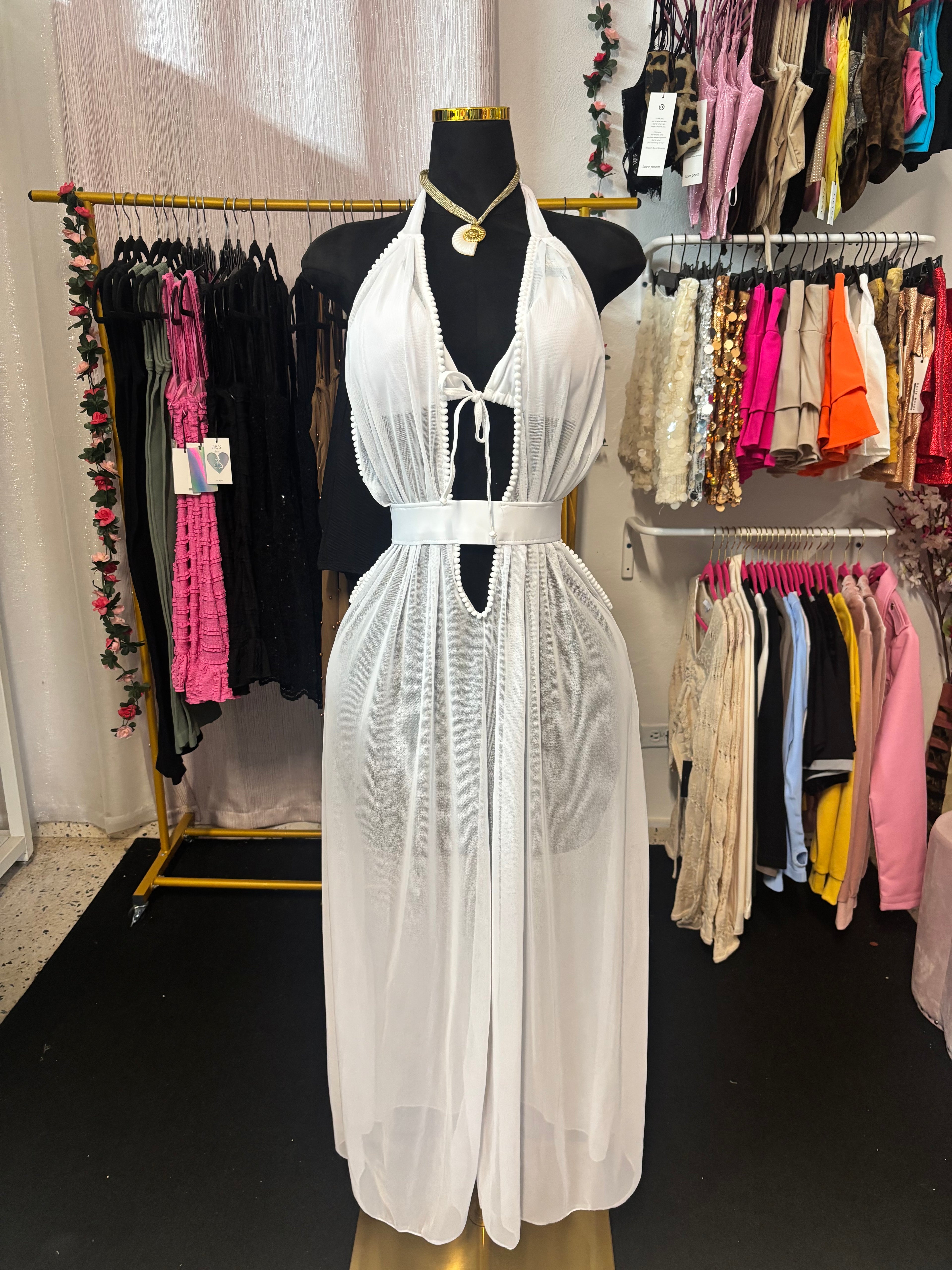 White Coverup Dress 🤍