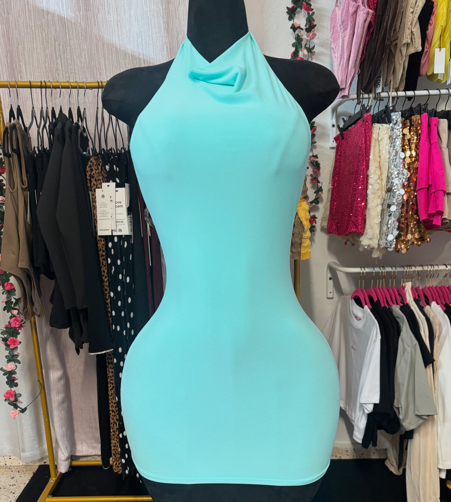 Mint Mini Dress