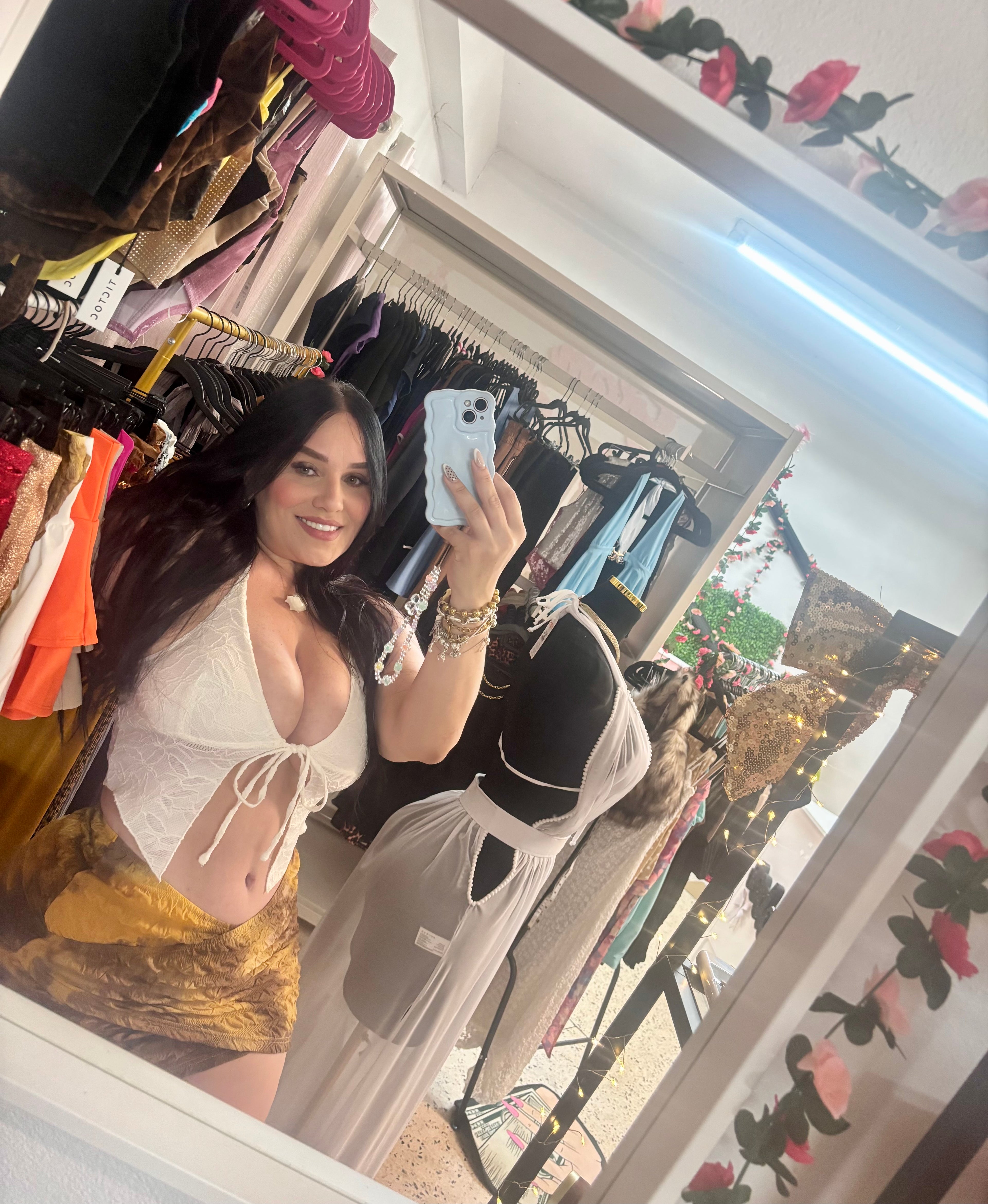 Ivory halter top