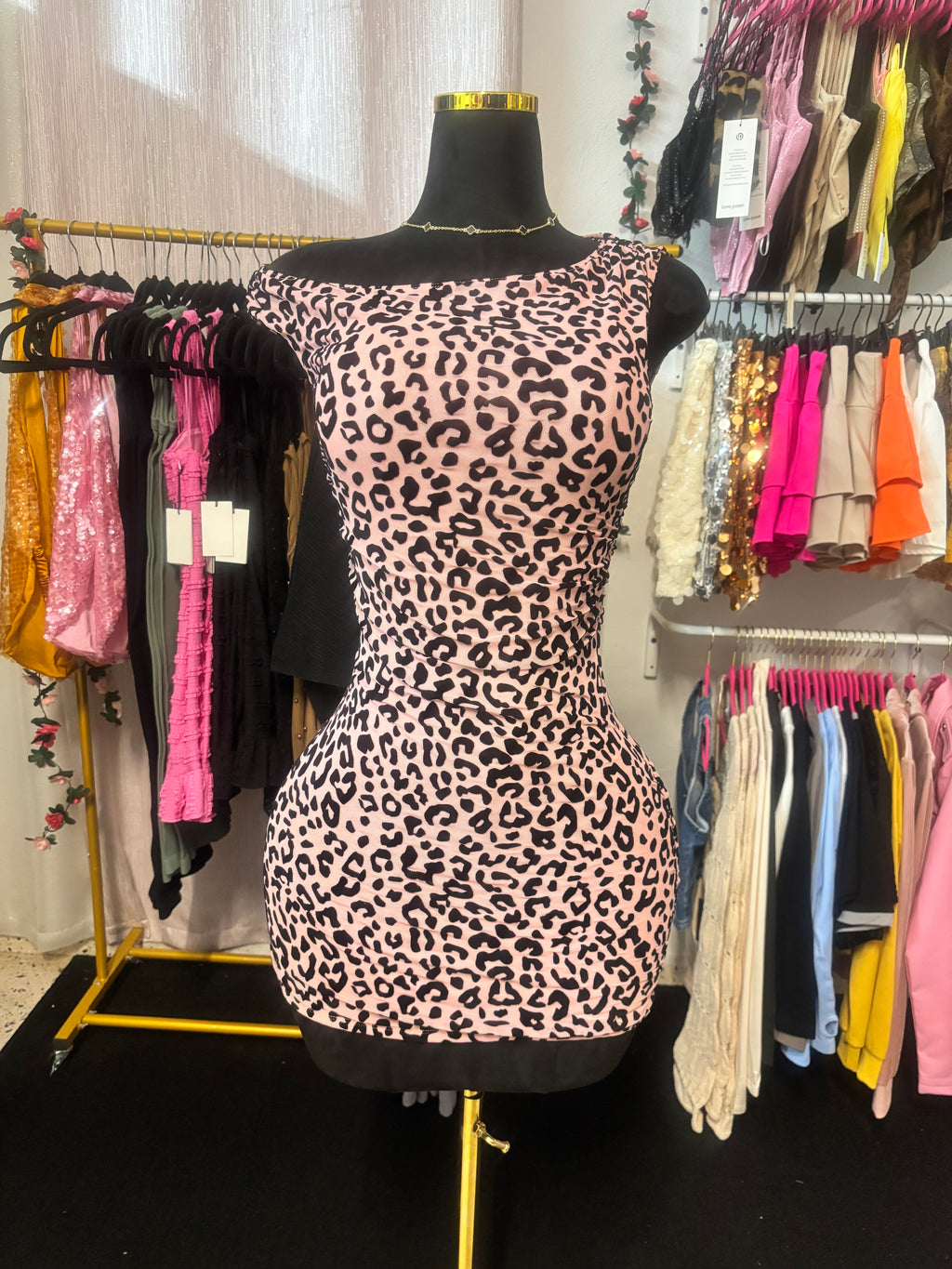 Leopardo Pink Dress 🎀