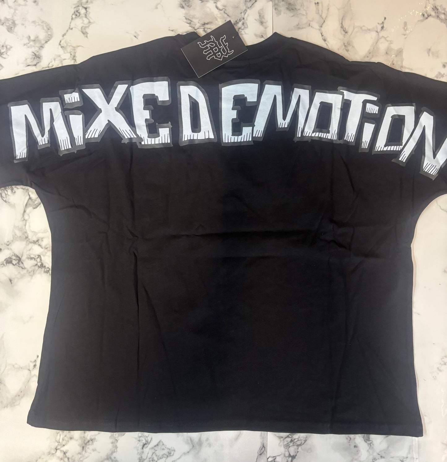 Mixed Emotion Crazy Face Crop Tee